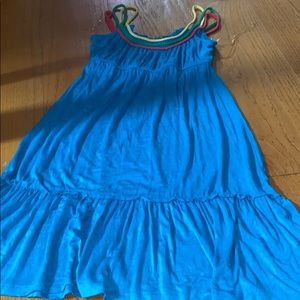 A summer cover up dress.